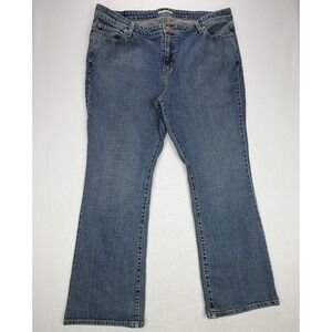 Levis 590 Bootcut Jeans Womens 20W Medium Blue Denim Stretch Mid Rise Pants